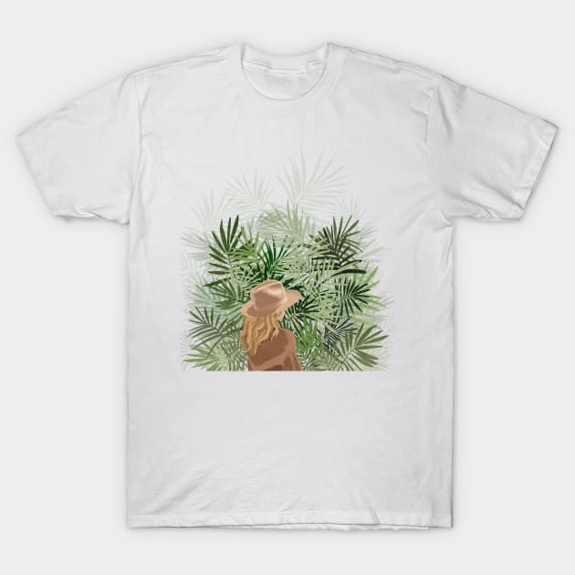 Palm leaves T-Shirt by Gush Art Studio 1